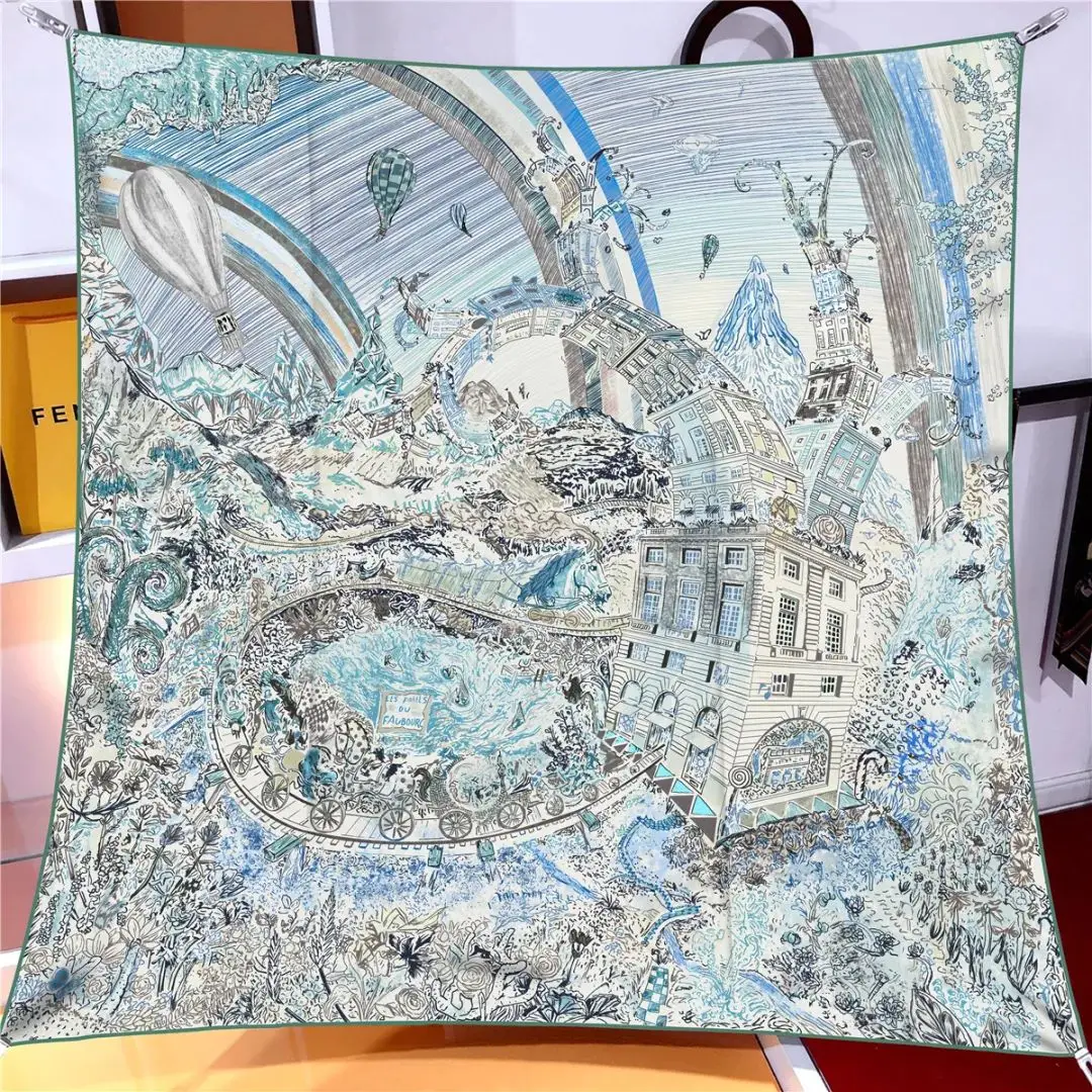 Sciarpa Prestige 100% seta | La Parisienne - immagine 8