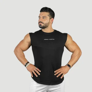 Drop Shoulder T-Shirt Performance - Nero