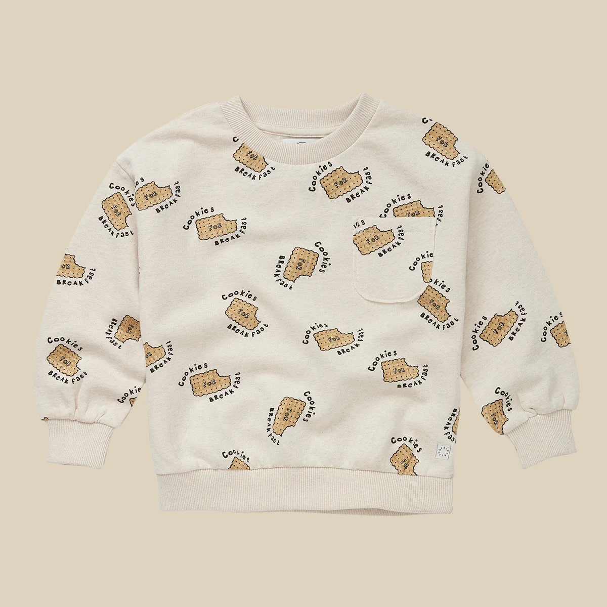 Felpa maniche lunghe con Cookies