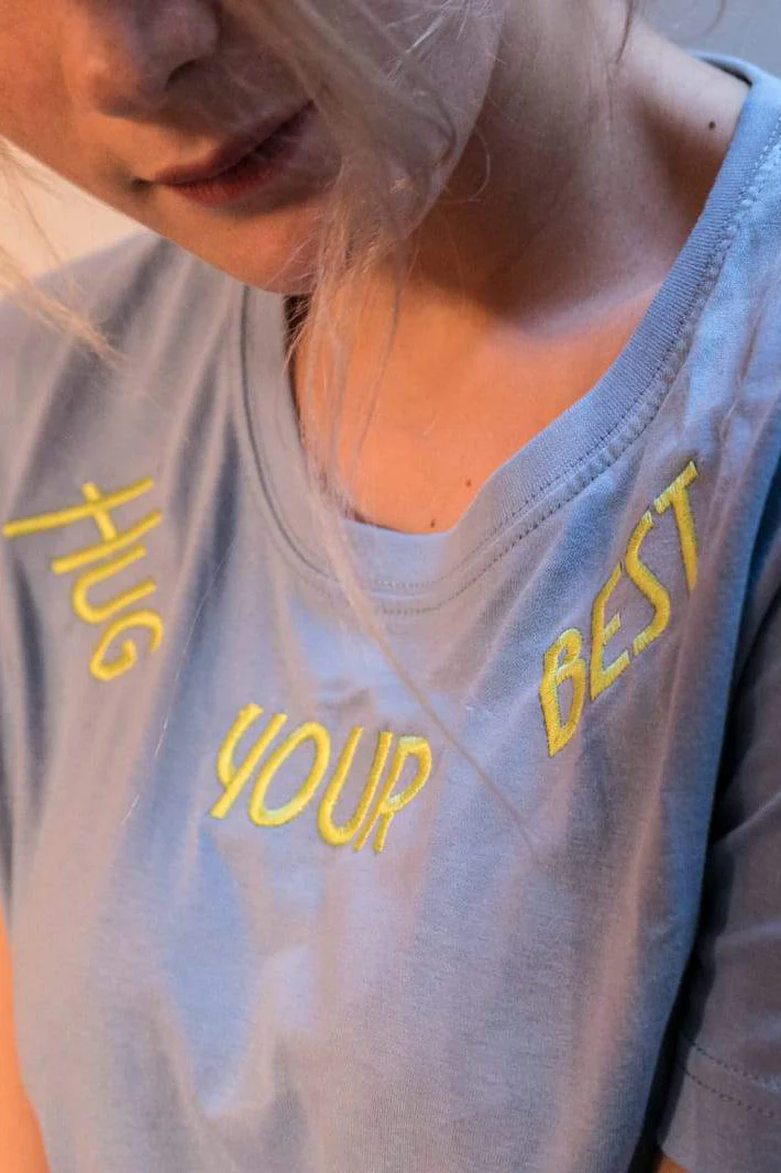 T-SHIRT DONNA AZZURRA - immagine 4