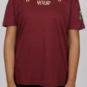 T-SHIRT DONNA BORDEAUX