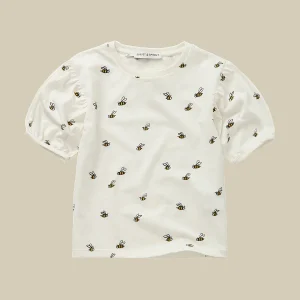 T-shirt bianca con apine