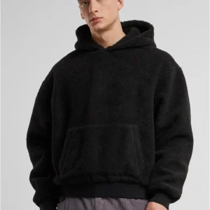 Oversized Teddy Hoody Black