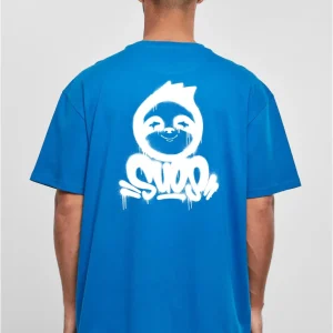 T SHIRT BLU COBALTO BRADIPO GRAFFITI SPRAY