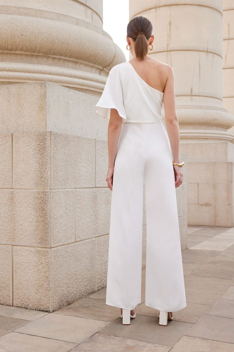 Tuta donna elegante monospalla - immagine 3