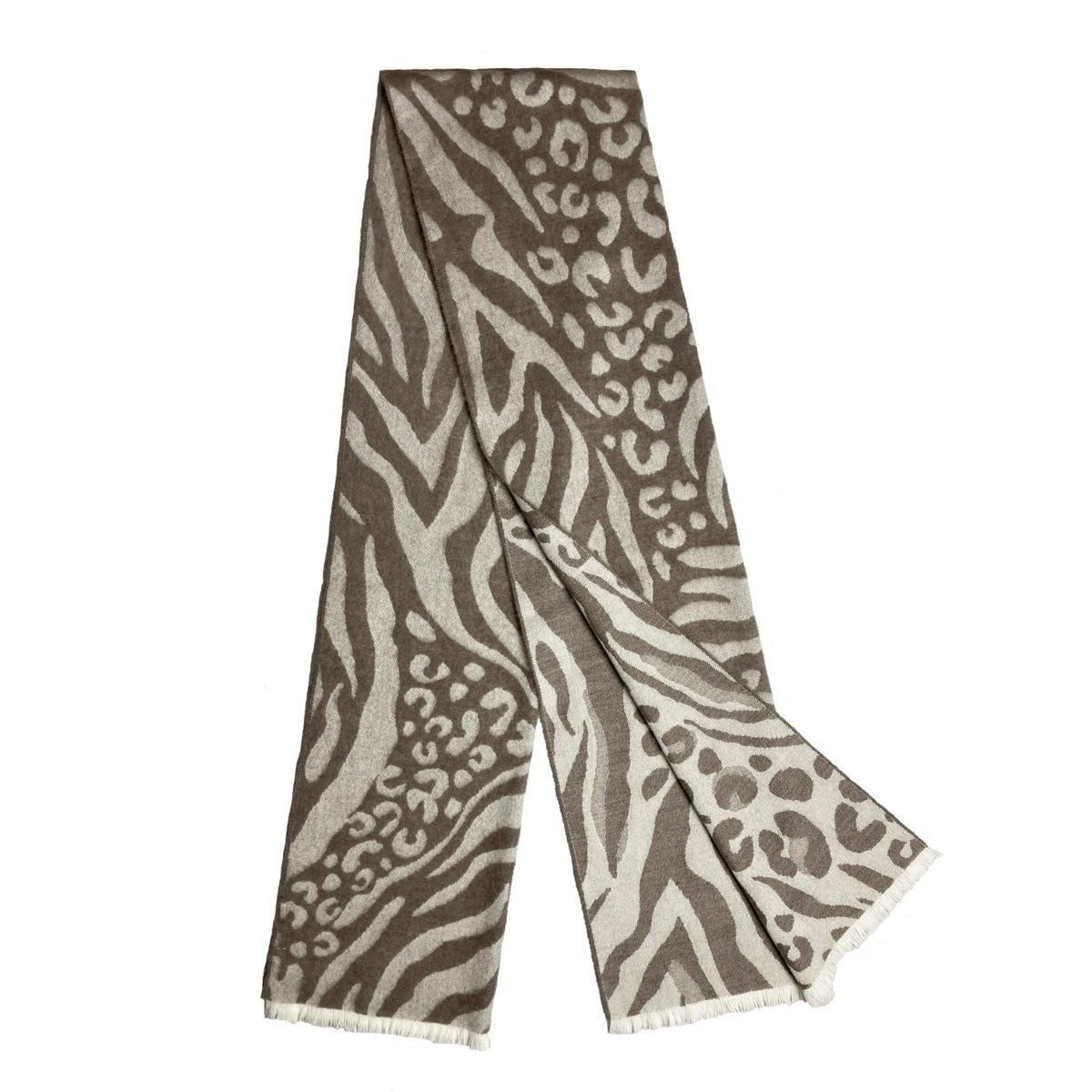 D’Aniello – Stola in Alpaca Animalier Beige - immagine 3