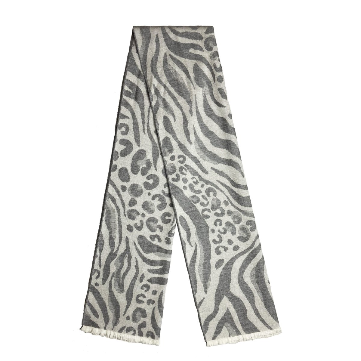 D’Aniello – Stola in Alpaca Animalier Grigio - immagine 4