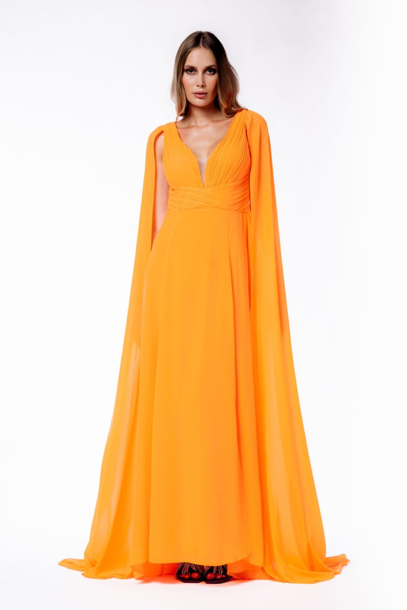 Abito lungo regina con stola - immagine 2