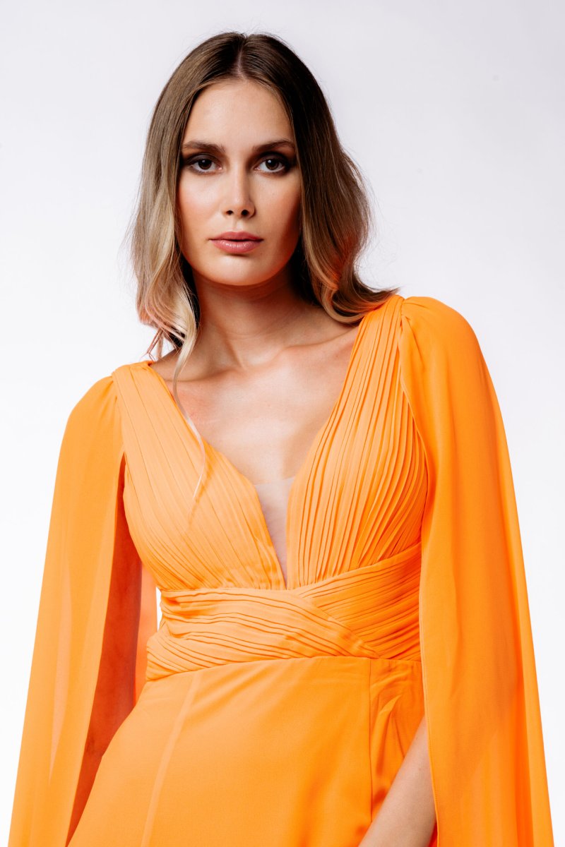 Abito lungo regina con stola - immagine 4