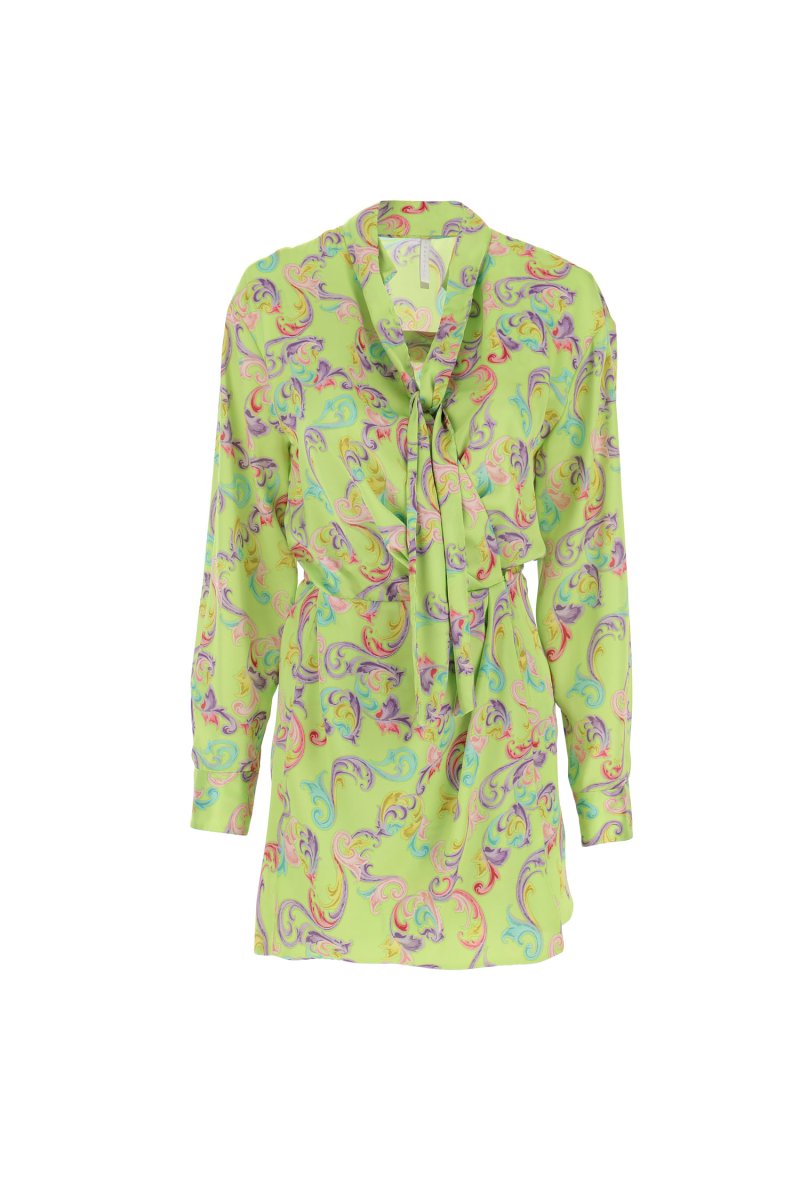 Mini abito a portafoglio a fantasia barocca - immagine 3