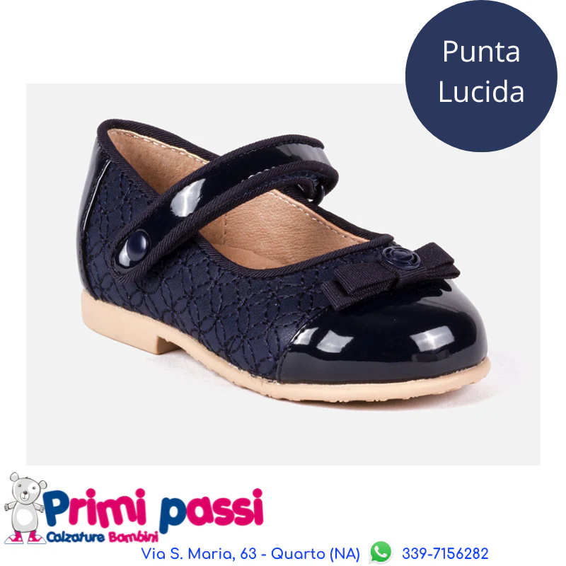 Ballerina Blu lucida fiocchetto (19-25)