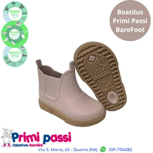 Boatilus Stivaletto in Gomma Beatly Pink/Beige