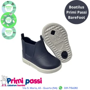 Boatilus Stivaletto in Gomma Beatly Blu/Bianco