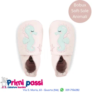 Bobux Soft Sole Cavalluccio Marino Rosa