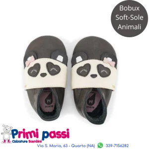 Bobux Soft Sole - Panda Femminuccia Grigio