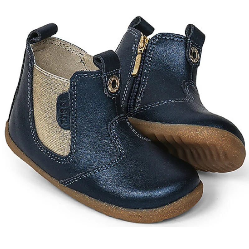 Stivaletto Step Up Jodphur - Blu/Brillante