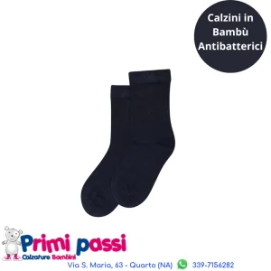 Minipop - Calzini Bambù Blu Navy