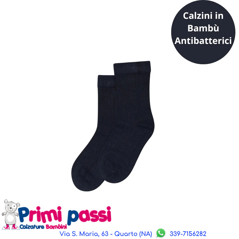Minipop - Calzini Bambù Blu Navy - immagine 2