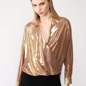 Camicia donna Oversize effetto cangiante