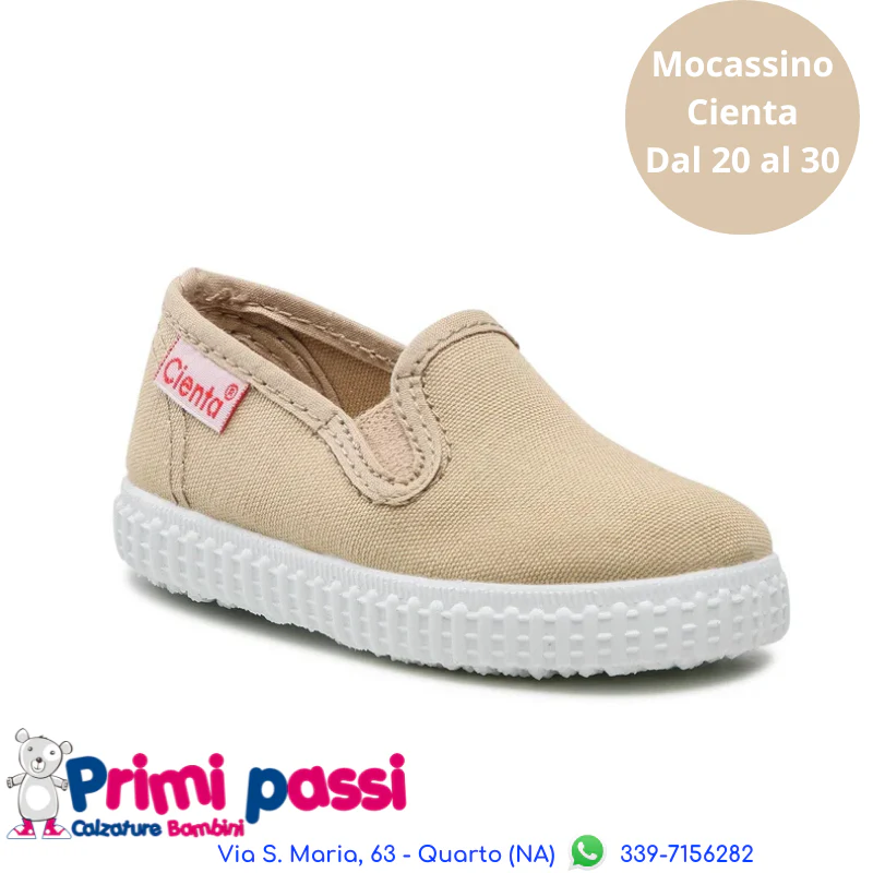 Mocassino Slip-On Tela Piedra