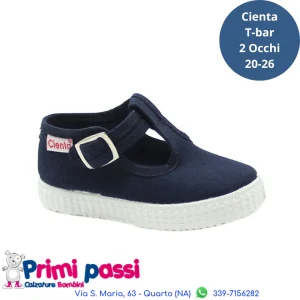 Cienta 2 Occhi Tela - Blu Navy