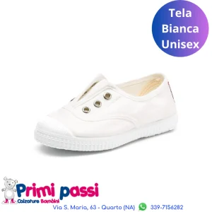 Sneakers Tela - Bianco Unisex