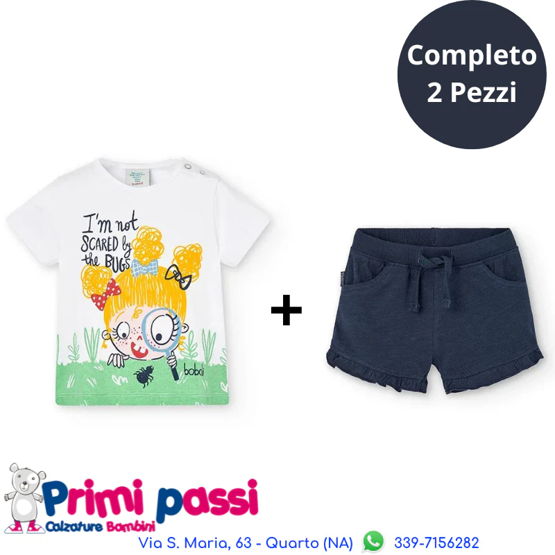 Completo Maglietta e Short blu (12M - 8A) - immagine 2