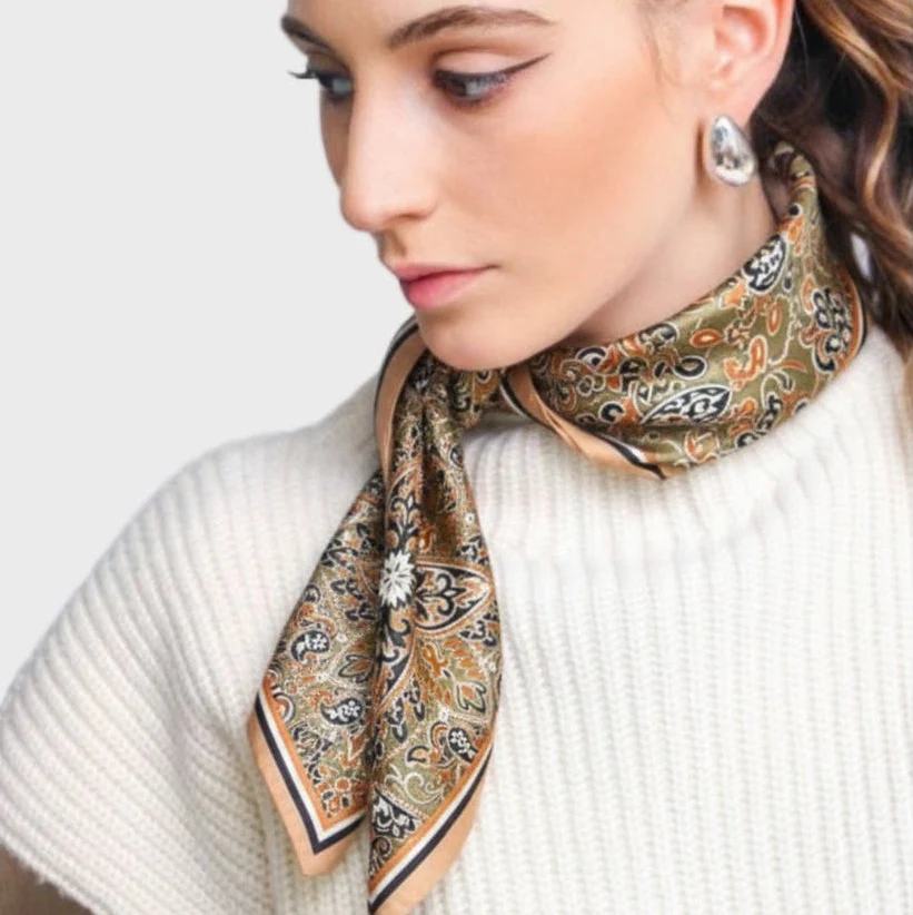 Sciarpa 100% seta Signature | La Parisienne - immagine 2