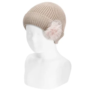 Cappello Fiore Tulle - Rosa