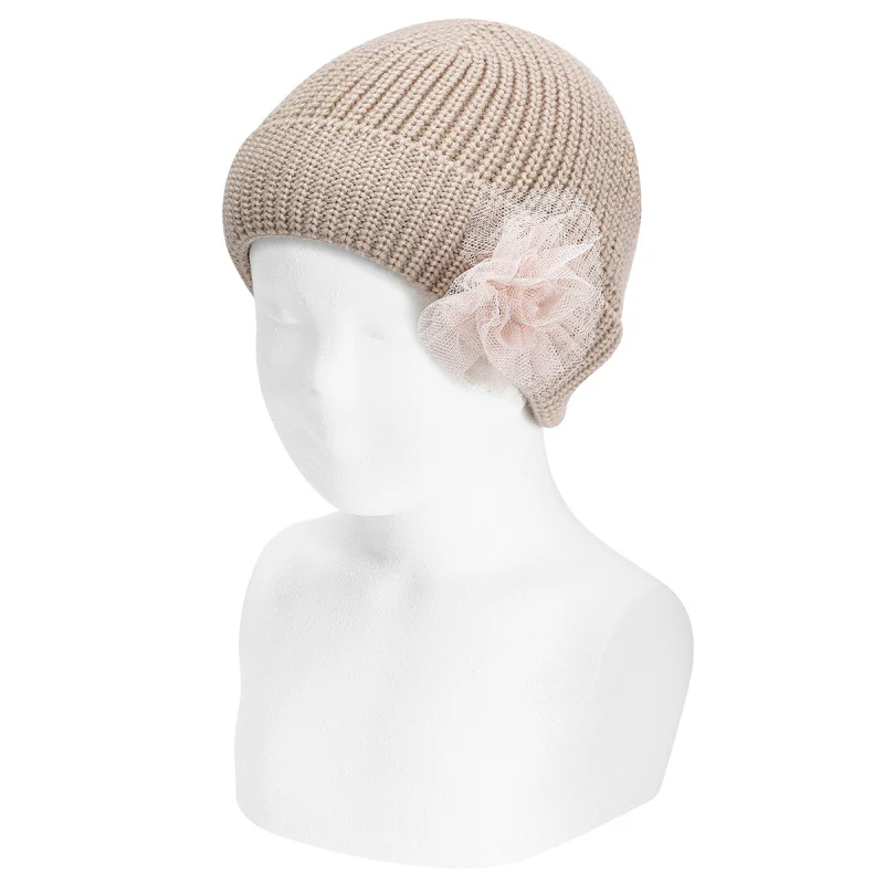Cappello Fiore Tulle - Rosa - immagine 2