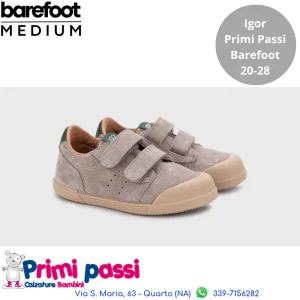 Tennis Igor Barefoot - Suede Gris
