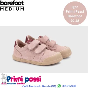 Tennis Igor Barefoot - Suede Rosa