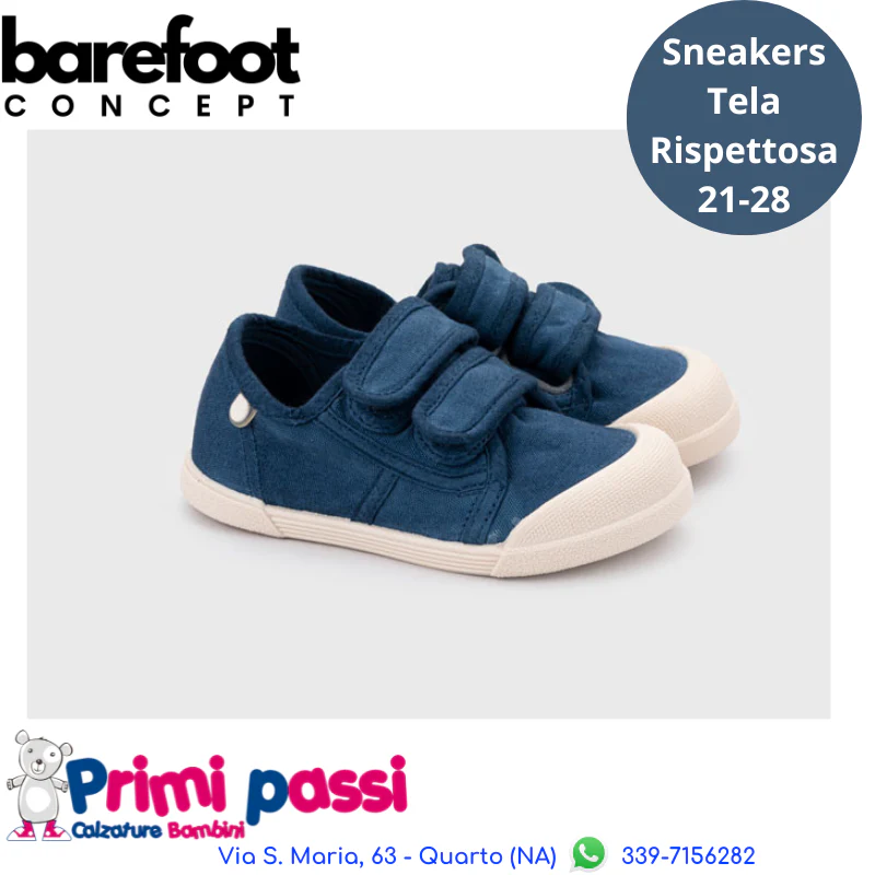 Sneakers Tela Igor Barefoot Concept - Marino