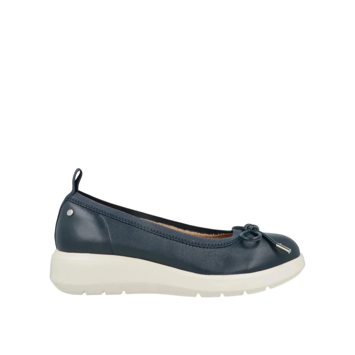 Impronte Ballerine con Zeppa in Pelle Blu