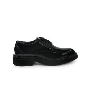 Vueva Francesina Stringata Liscia Donna in Naplak Nero