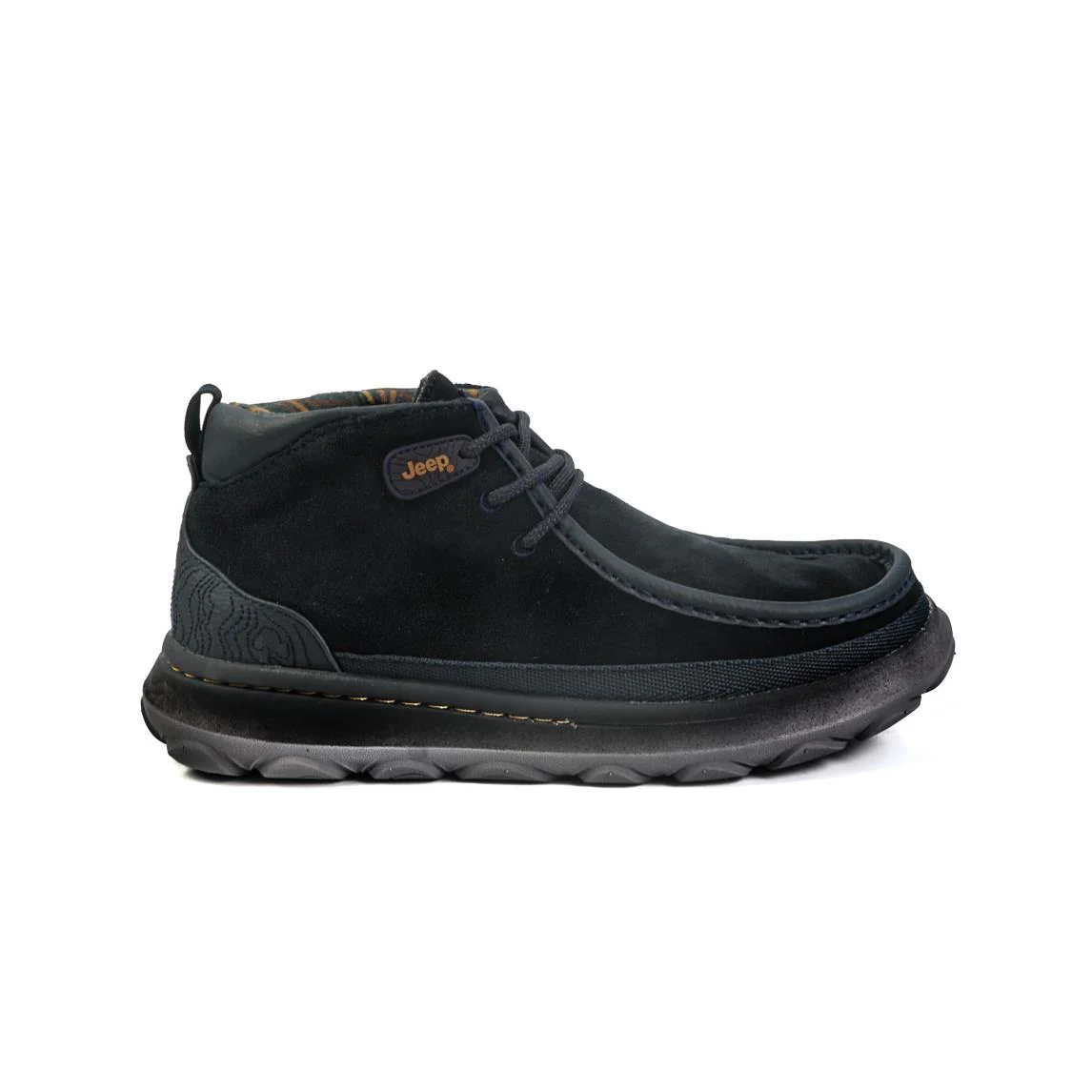 Jeep Stivaletti Polacchino Uomo in Camoscio Blu Navy - immagine 2