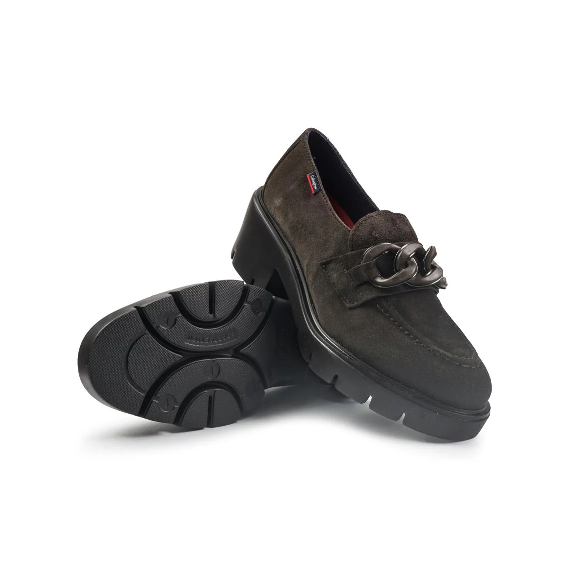 Callaghan Mocassini Donna con Catena in Camoscio Testa di Moro - immagine 3