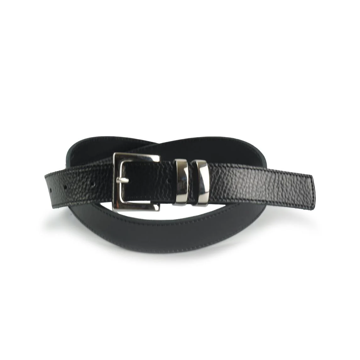 Spatarella Cintura Donna in Pelle Nero - immagine 3