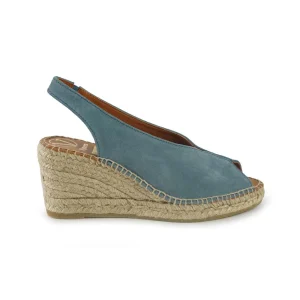 Viguera Espadrillas Alta in Camoscio Jeans