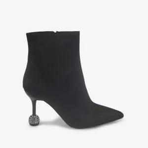 Stivaletti Donna Tacco Punta Nero