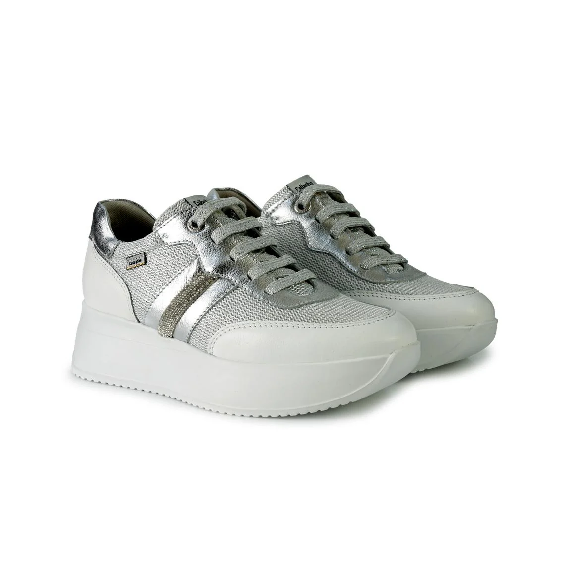 Callaghan Sneakers Donna in Pelle e Tessuto Argento - immagine 4