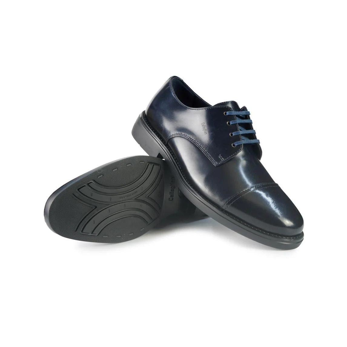 Callaghan Francesina Uomo in Pelle Spazzolata Blu - immagine 3