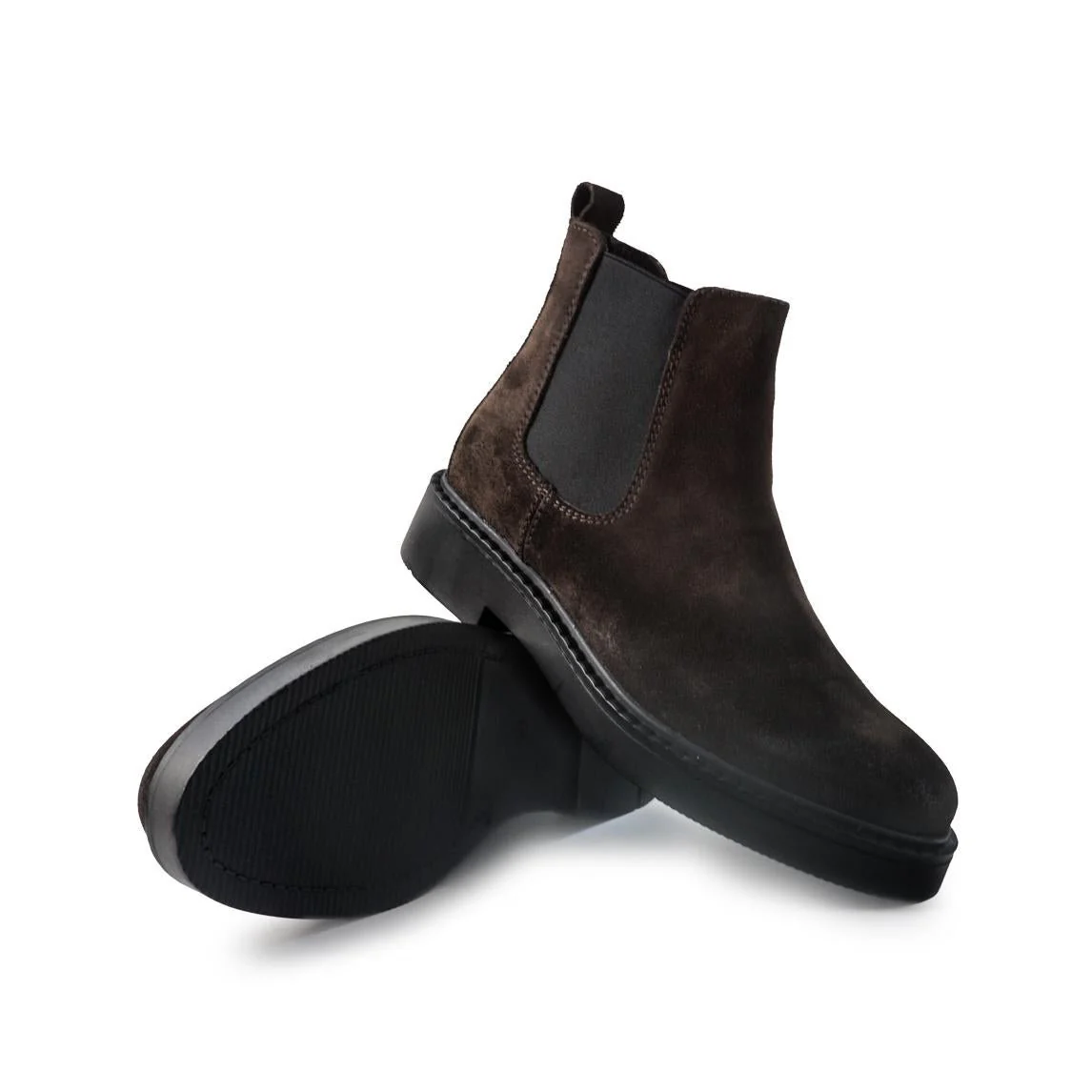 Vueva Stivaletti Chelsea Uomo in Camoscio Testa di Moro - immagine 4