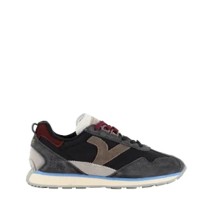 Victoria Sneakers Running Uomo in Pelle Nero Multi