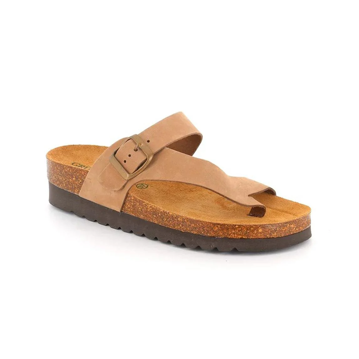 Grunland Sandali Infralluce Donna Plantare Sughero in Nabuk Taupe - immagine 6