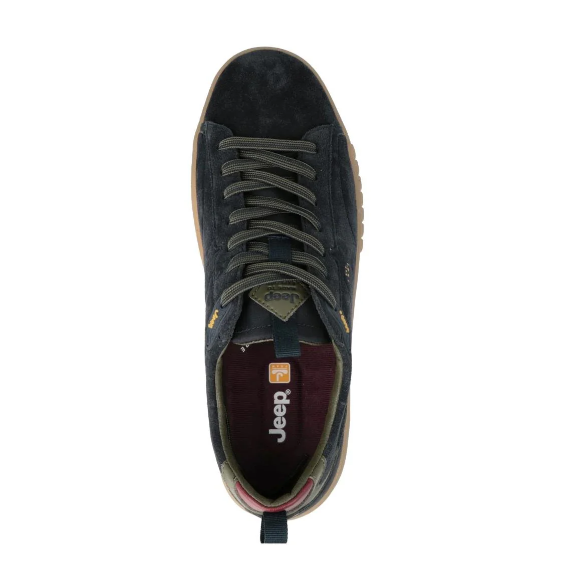 Jeep Sneakers Uomo Bassa in Camoscio Blu Navy - immagine 4