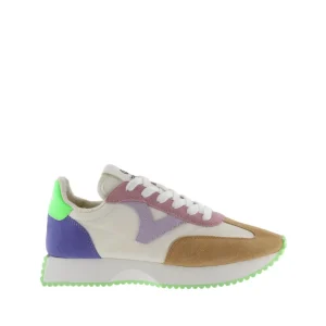 Victoria Sneakers Donna Bassa Pelle Multicolor Verde