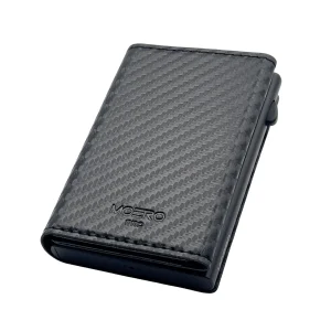 Moero Pro Carbon Black Zip Portafoglio Slim