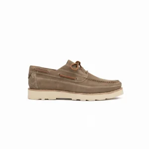 Barca Scarpa Uomo Camoscio Taupe