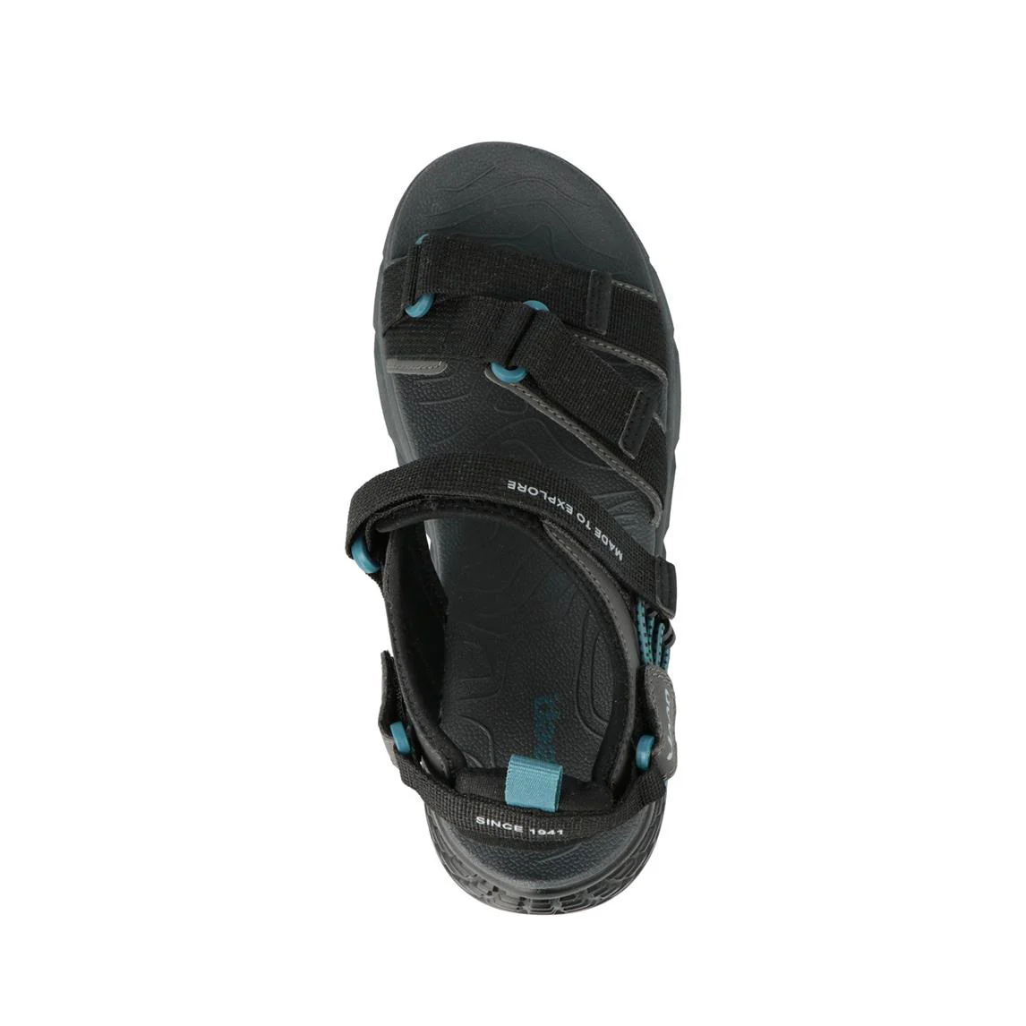 Jeep Sandali Uomo con Doppio Velcro in Tessuto Nero - immagine 4